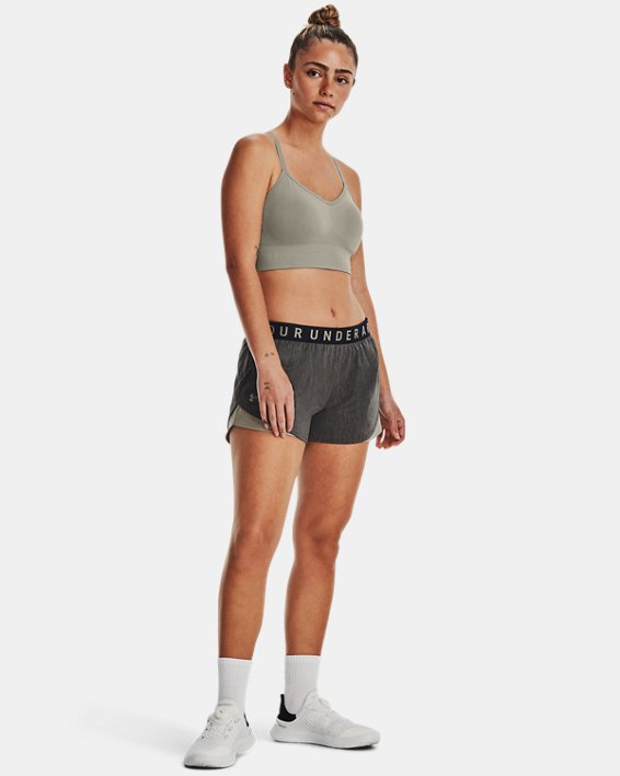 กางเกงขาสั้น UA Play Up Shorts 3.0 Twist สำหรับผู้หญิง in Black image number 2